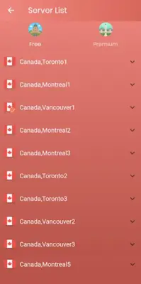 CANADA VPN android App screenshot 1